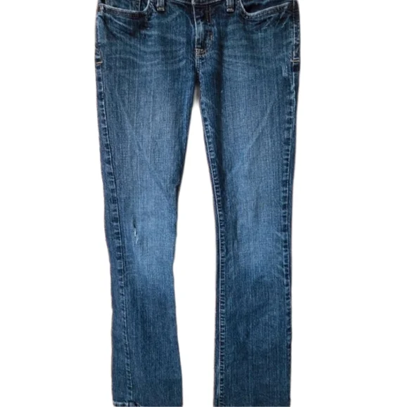 Abercrombie & Fitch Y2K Distressed Bootcut Jeans Sz 2 - Picture 2 of 6